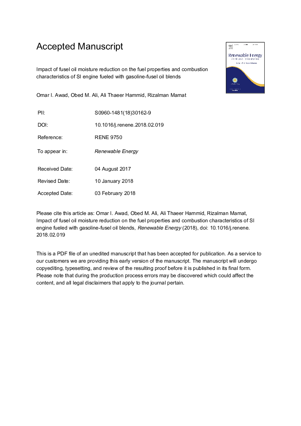 Impact of fusel oil moisture reduction on the fuel properties and combustion characteristics of SI engine fueled with gasoline-fusel oil blends