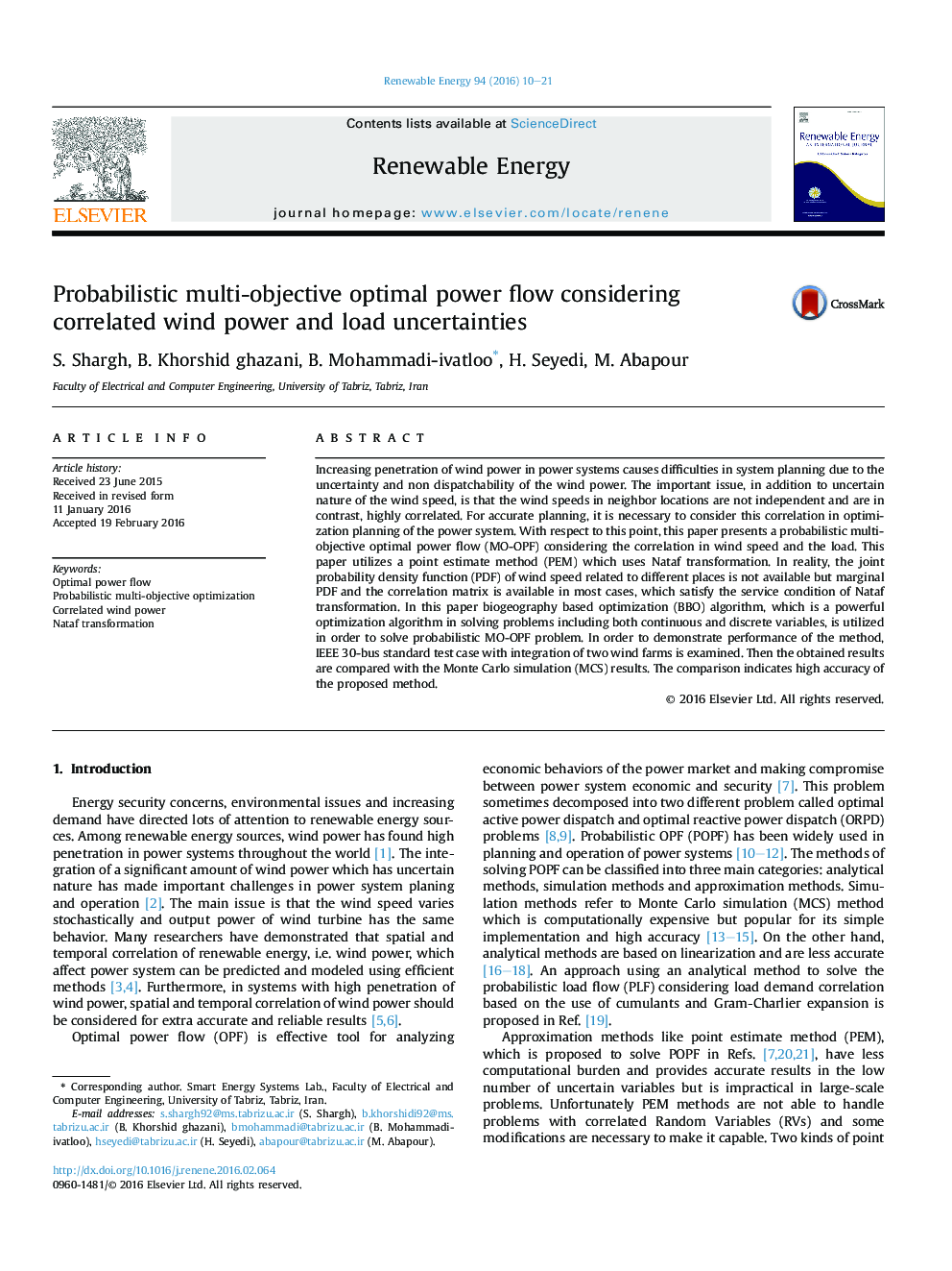 Probabilistic multi-objective optimal power flow considering correlated wind power and load uncertainties