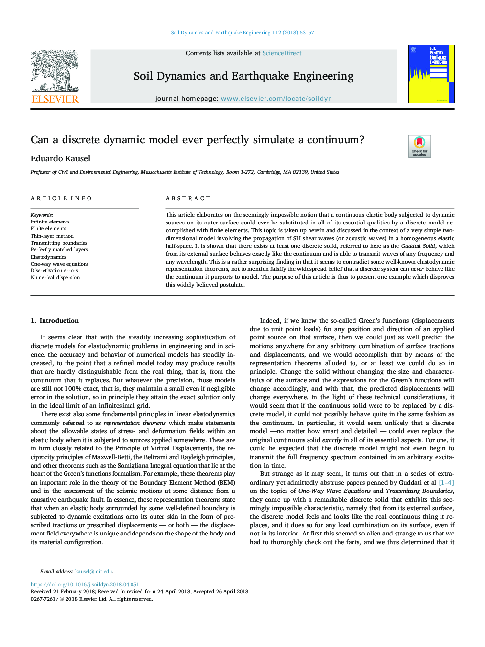 Can a discrete dynamic model ever perfectly simulate a continuum?