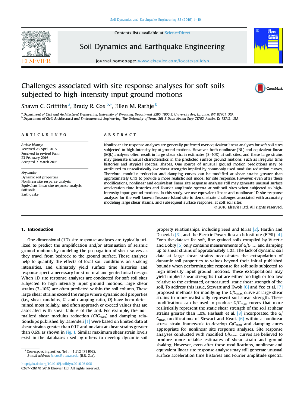 Challenges associated with site response analyses for soft soils subjected to high-intensity input ground motions