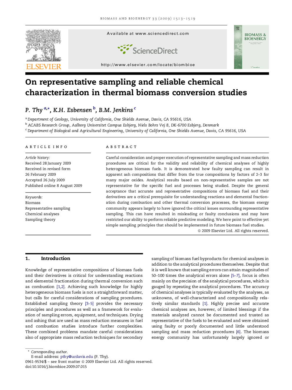 On representative sampling and reliable chemical characterization in thermal biomass conversion studies