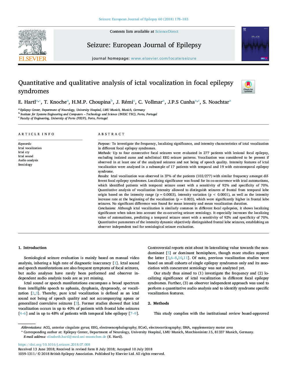 تجزیه و تحلیل کمی و کیفی آوالیزاسیون ایکالات در سندرم های صرع کانونی 
