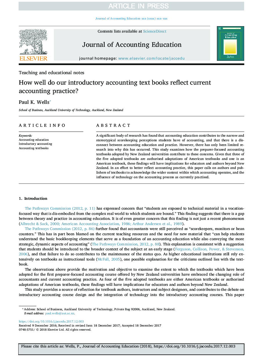 How well do our introductory accounting text books reflect current accounting practice?