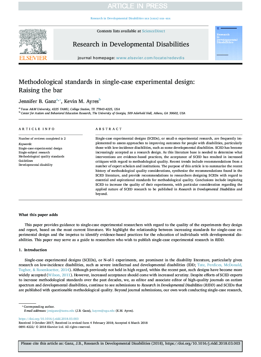 Methodological standards in single-case experimental design: Raising the bar