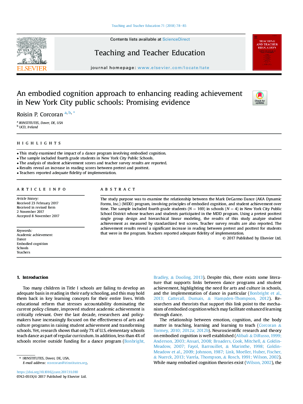رویکرد شناختی مفهومی برای افزایش دستاوردهای خواندن در مدارس دولتی شهر نیویورک: شواهد محرک 