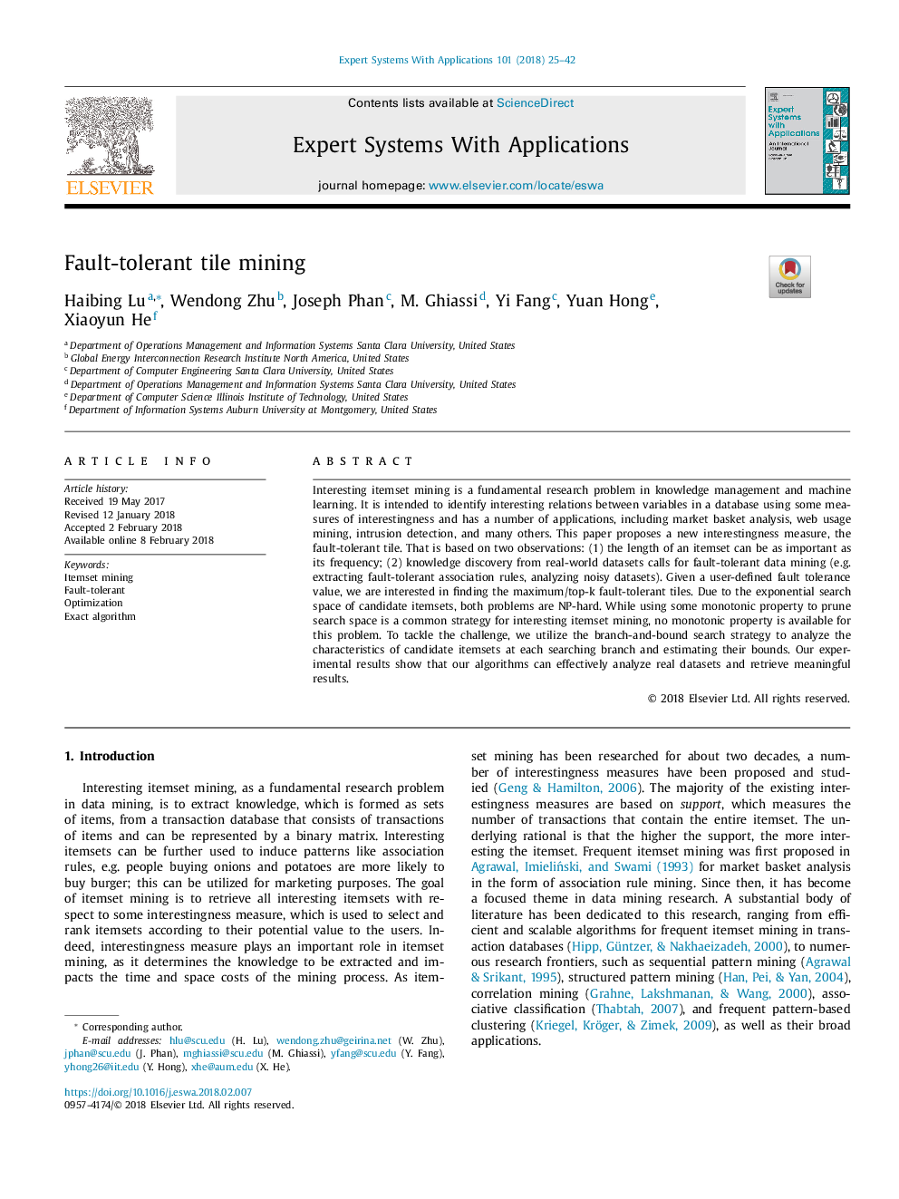 Fault-tolerant tile mining