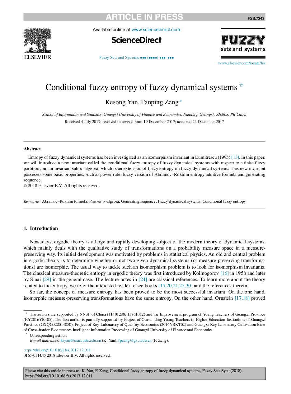 Conditional fuzzy entropy of fuzzy dynamical systems