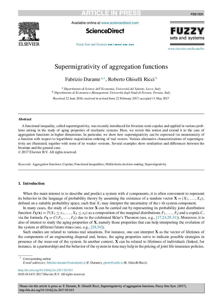 Supermigrativity of aggregation functions