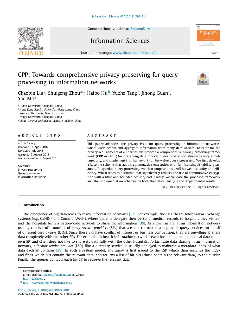 CPP: Towards comprehensive privacy preserving for query processing in information networks