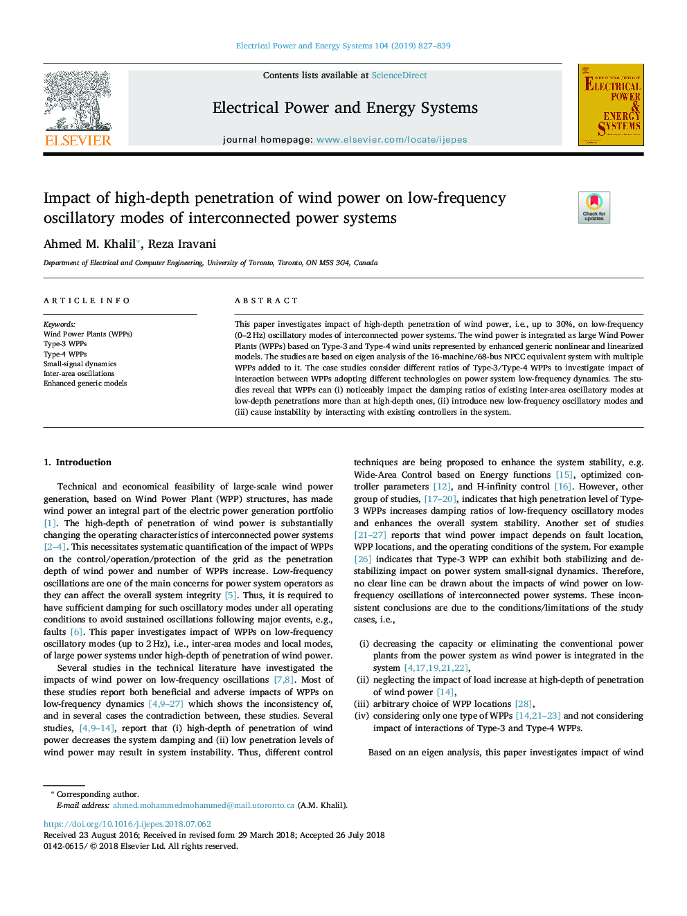Impact of high-depth penetration of wind power on low-frequency oscillatory modes of interconnected power systems