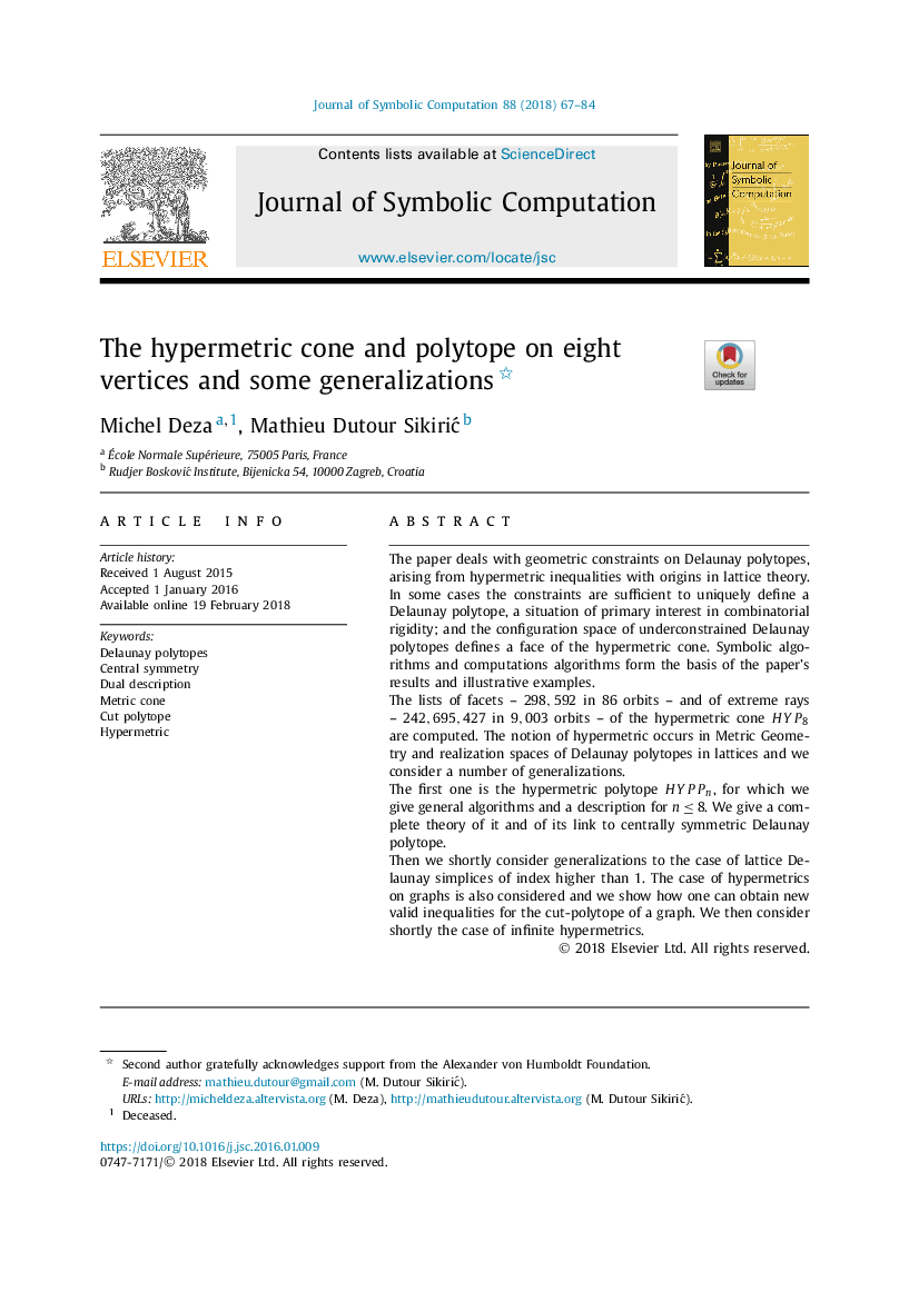 The hypermetric cone and polytope on eight vertices and some generalizations