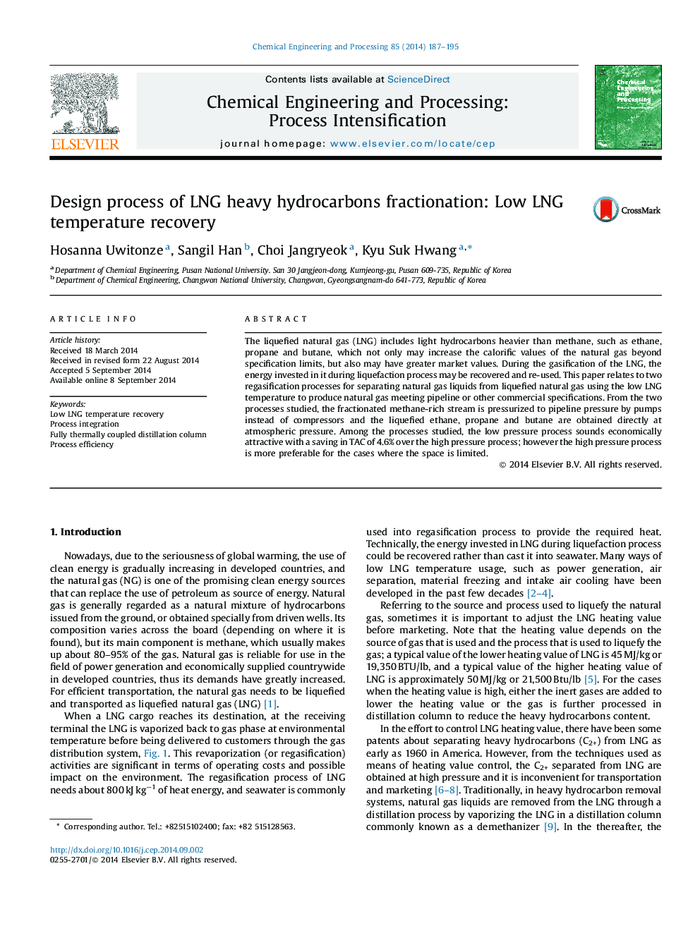 Design process of LNG heavy hydrocarbons fractionation: Low LNG temperature recovery