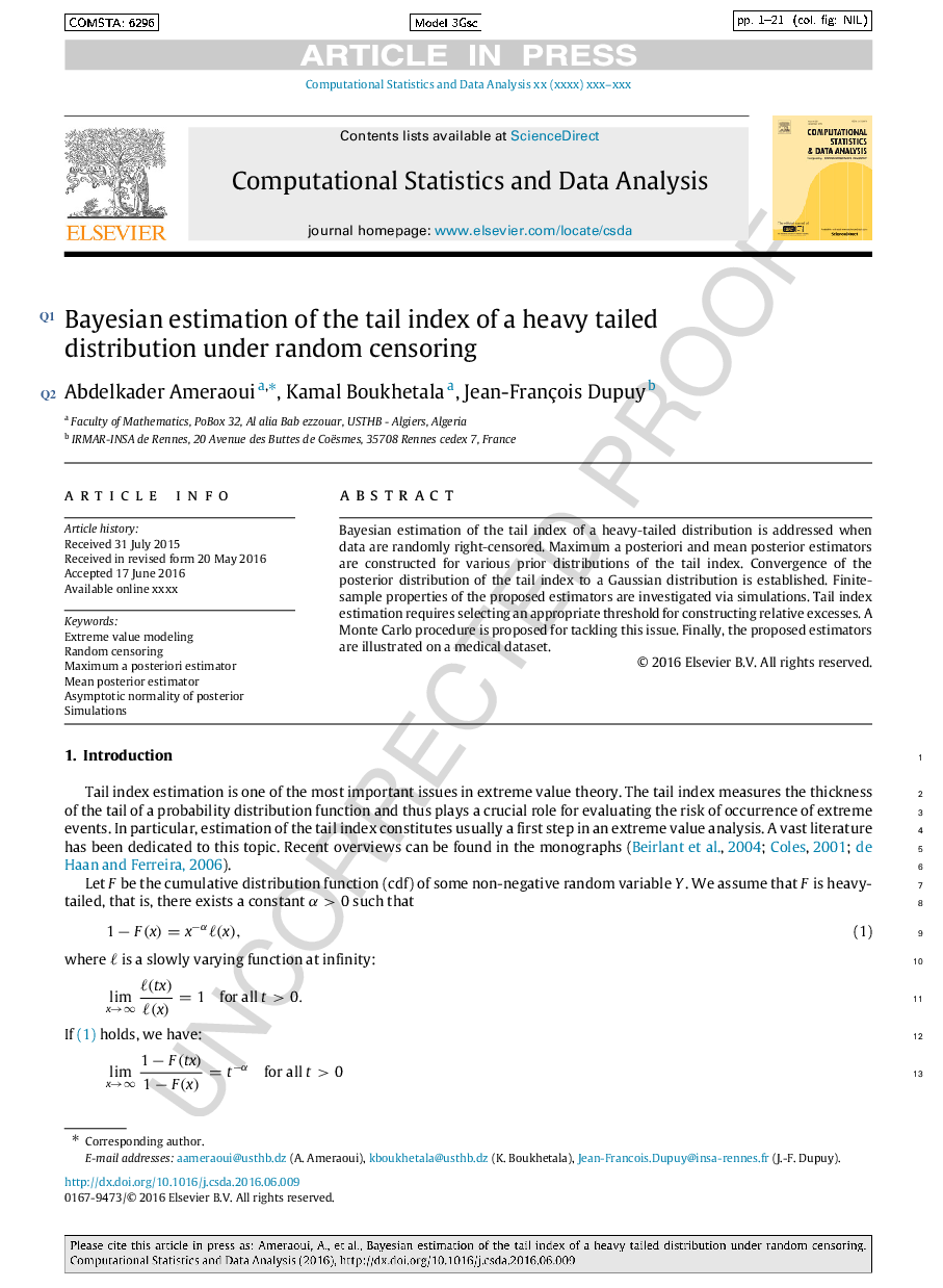 Bayesian estimation of the tail index of a heavy tailed distribution under random censoring