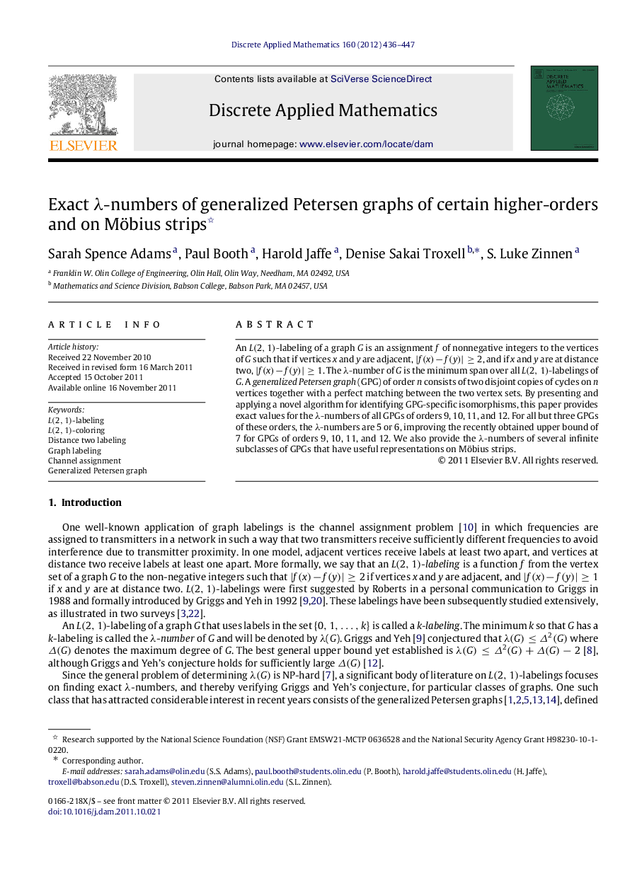 Exact Î»-numbers of generalized Petersen graphs of certain higher-orders and on Möbius strips