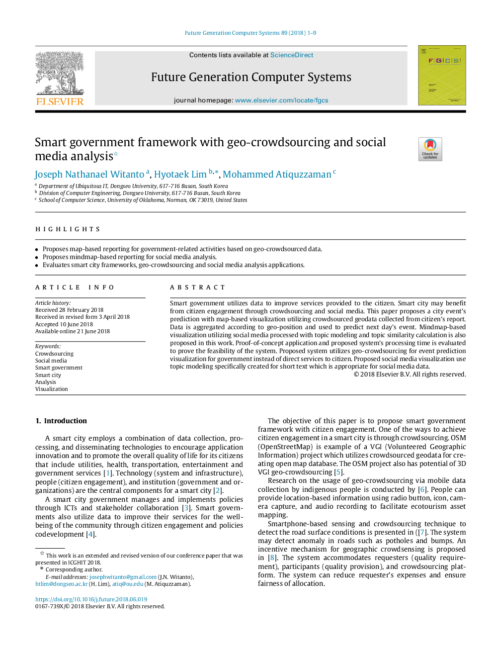 چارچوب حکومت هوشمند با تجزیه و تحلیل جغرافیایی جمعیت و تجزیه و تحلیل رسانه های اجتماعی 