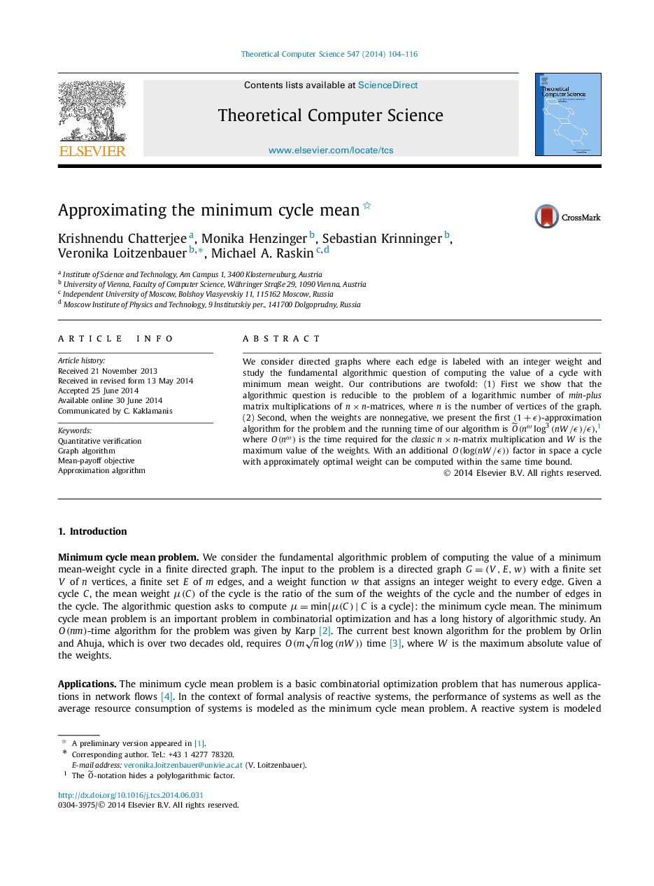 Approximating the minimum cycle mean