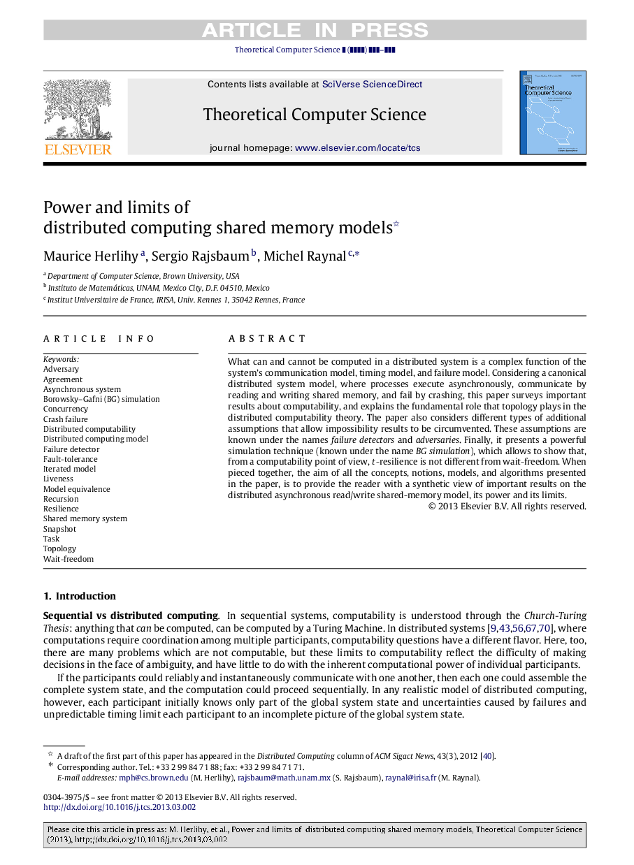 Power and limits of distributed computing shared memory models