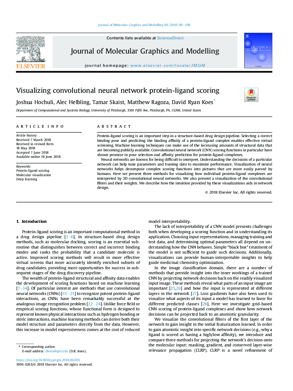 Visualizing convolutional neural network protein-ligand scoring