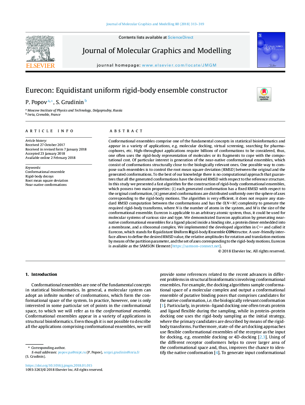 Eurecon: Equidistant uniform rigid-body ensemble constructor