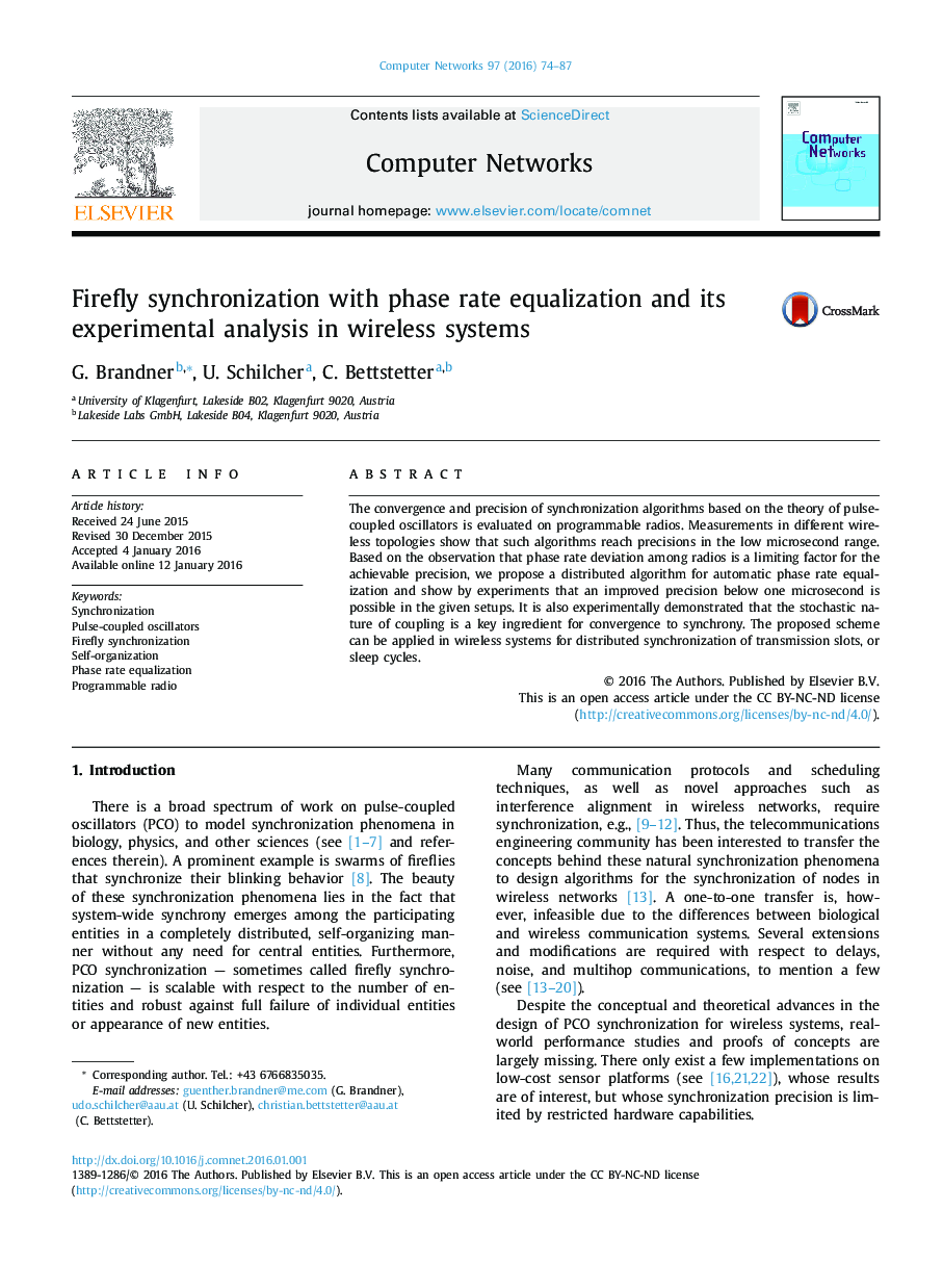 Firefly synchronization with phase rate equalization and its experimental analysis in wireless systems