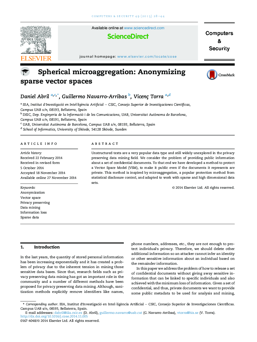 Spherical microaggregation: Anonymizing sparse vector spaces