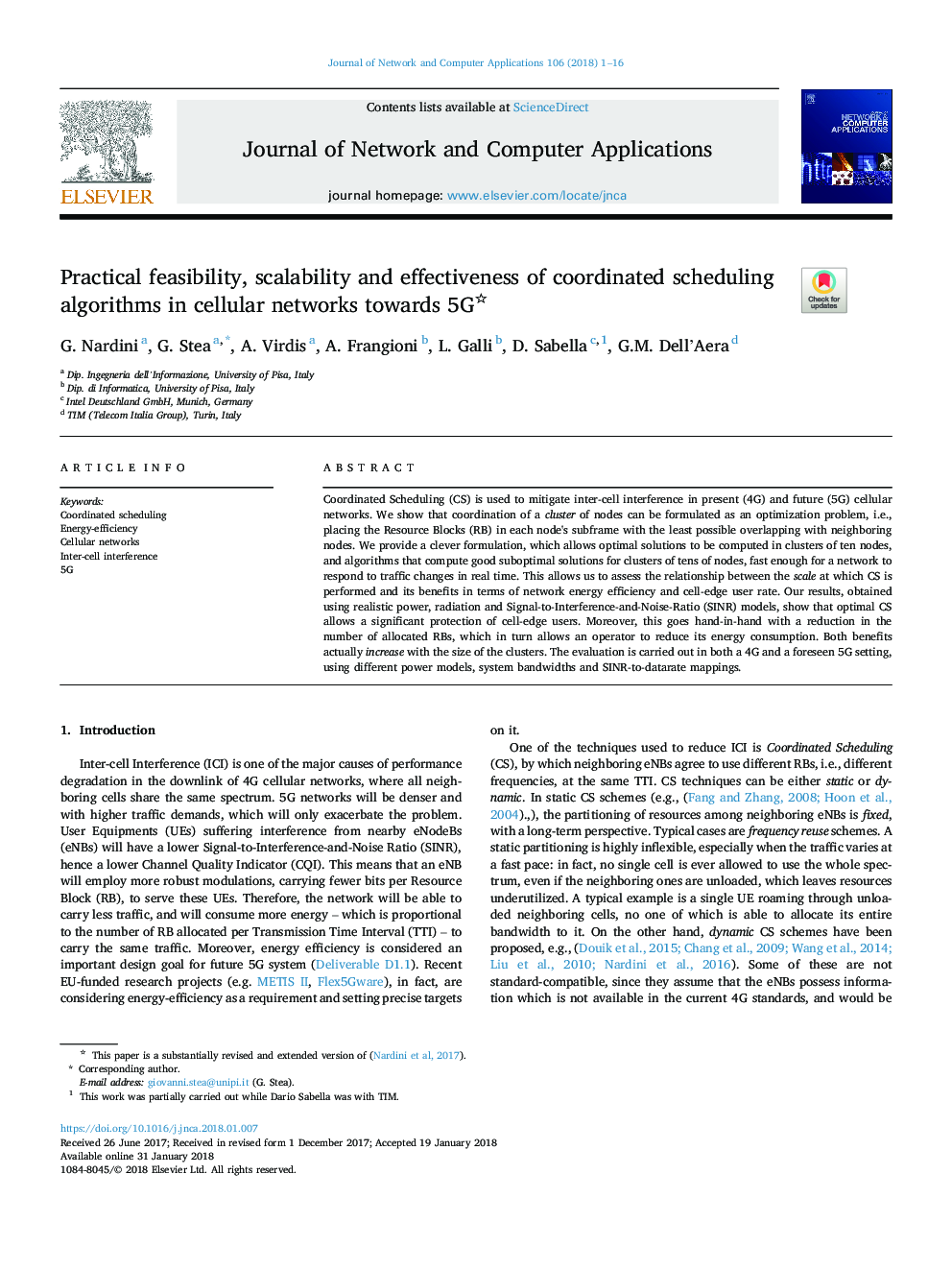 Practical feasibility, scalability and effectiveness of coordinated scheduling algorithms in cellular networks towards 5G