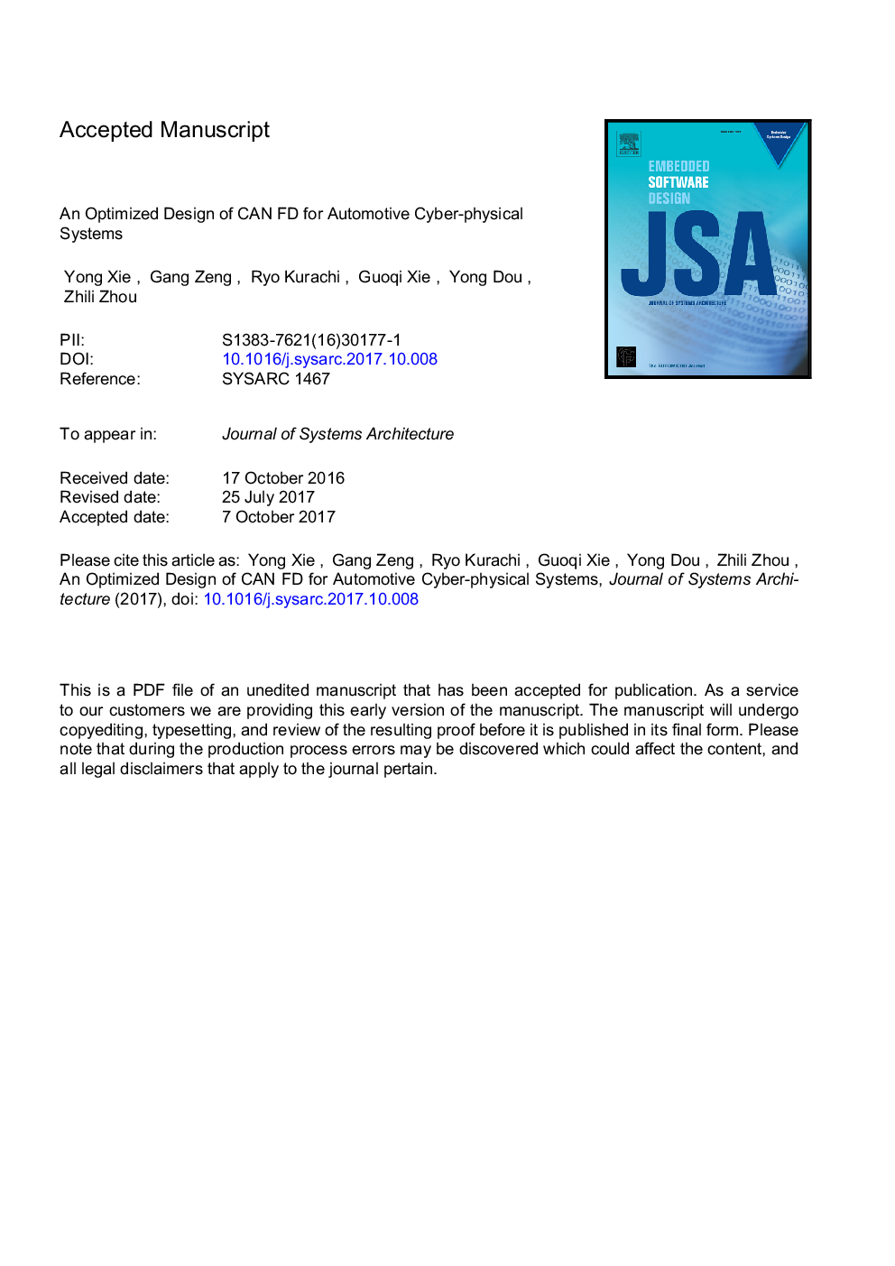 An optimized design of CAN FD for automotive cyber-physical systems