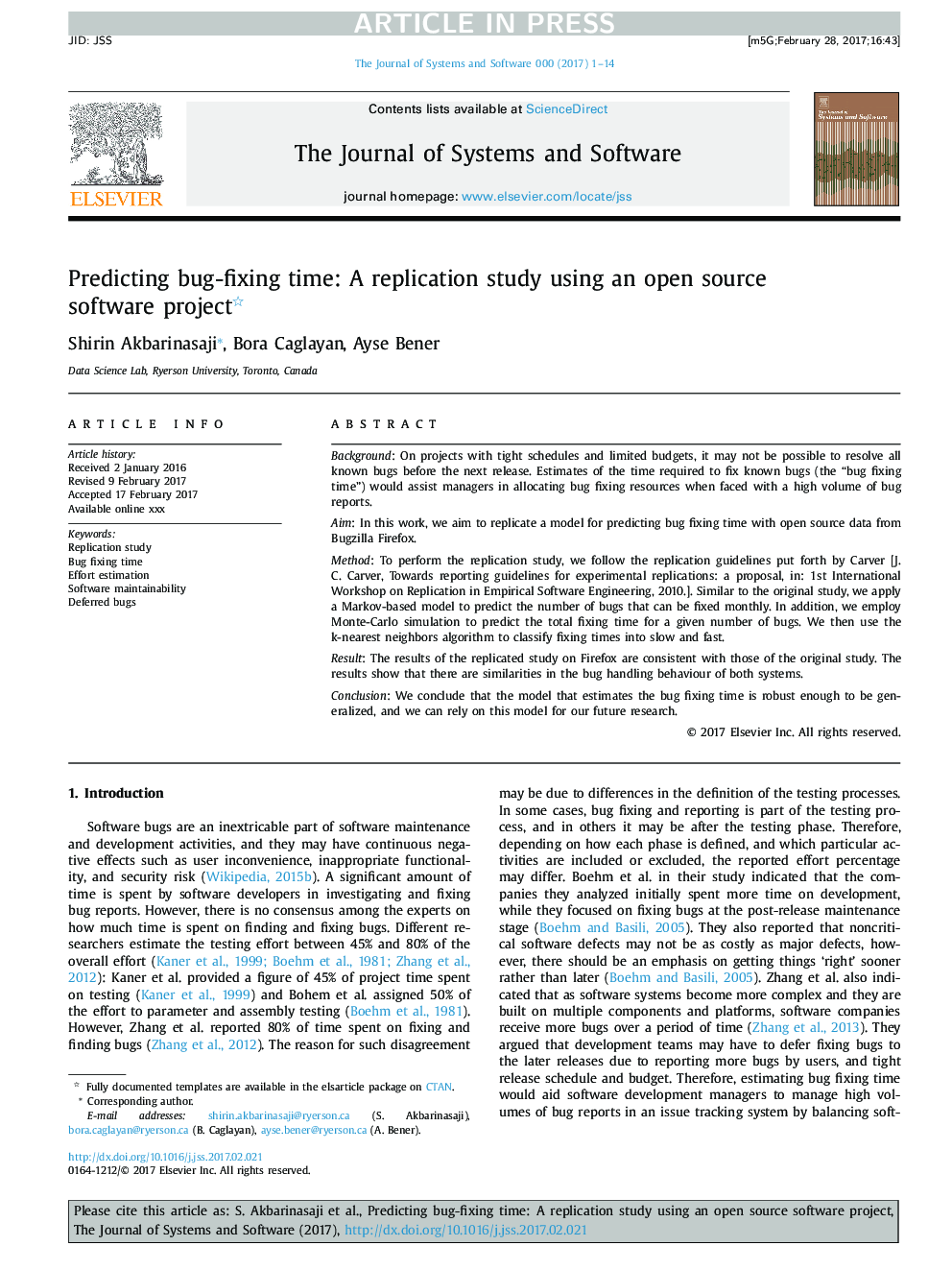 Predicting bug-fixing time: A replication study using an open source software project