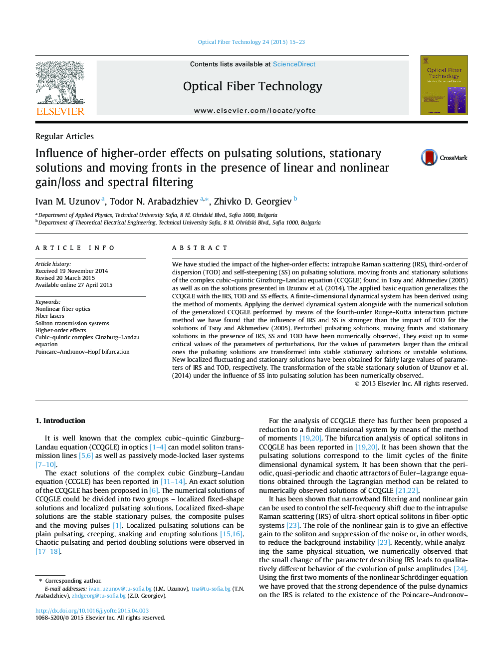 Influence of higher-order effects on pulsating solutions, stationary solutions and moving fronts in the presence of linear and nonlinear gain/loss and spectral filtering