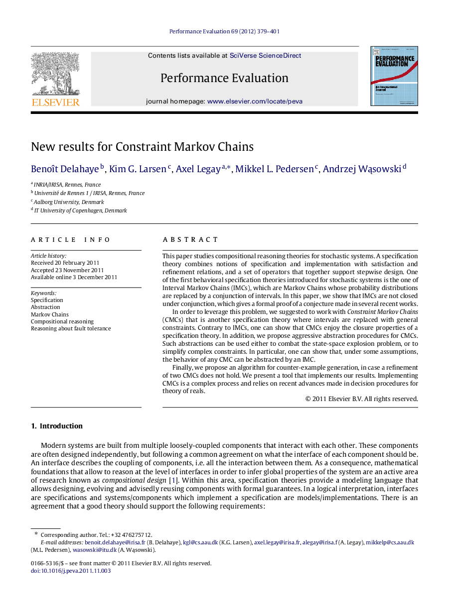 New results for Constraint Markov Chains