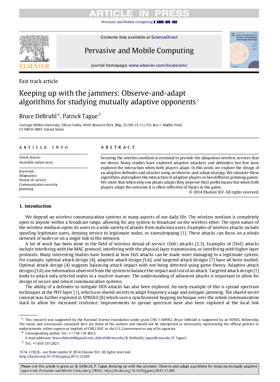 Keeping up with the jammers: Observe-and-adapt algorithms for studying mutually adaptive opponents