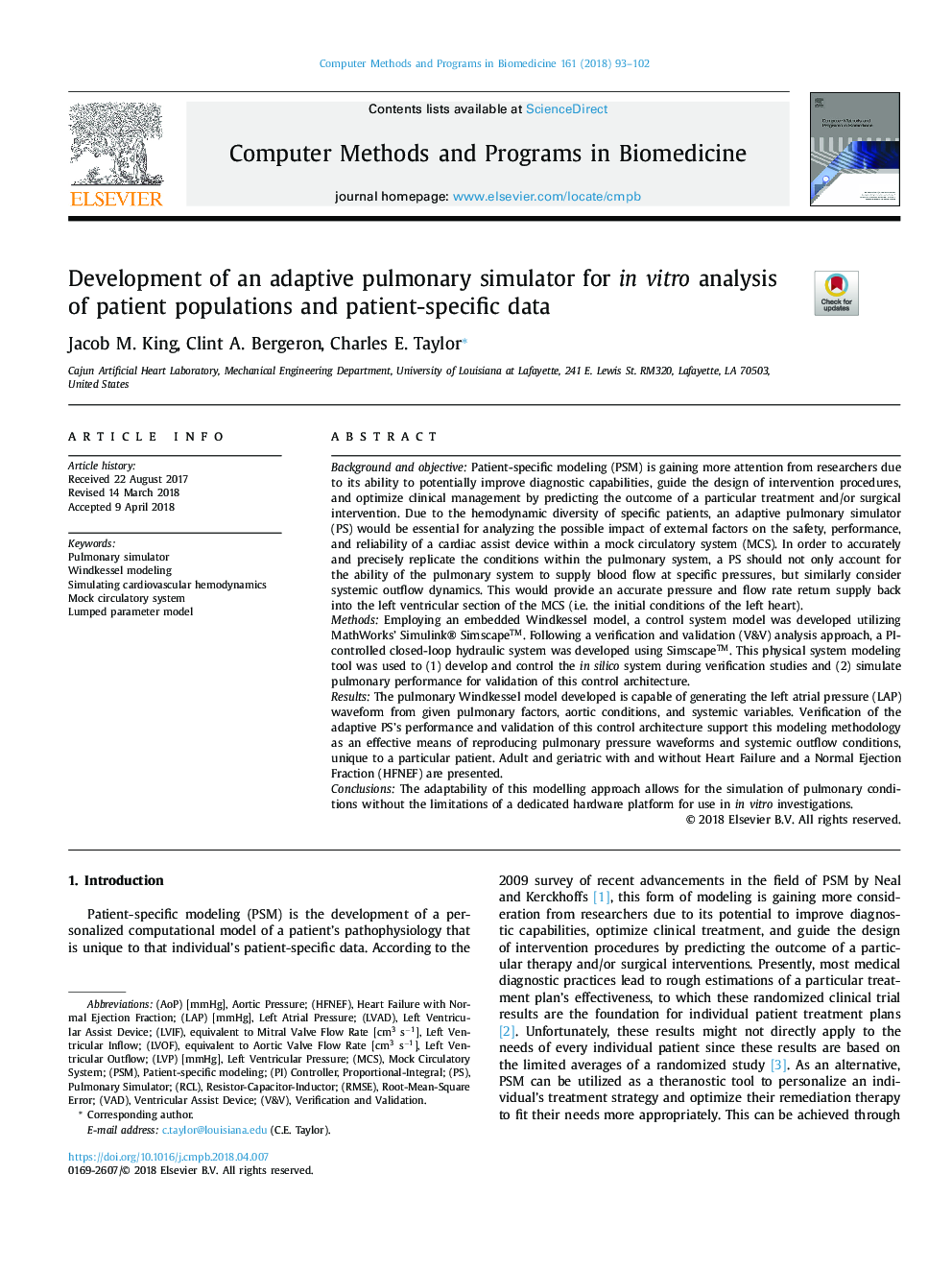 Development of an adaptive pulmonary simulator for in vitro analysis of patient populations and patient-specific data