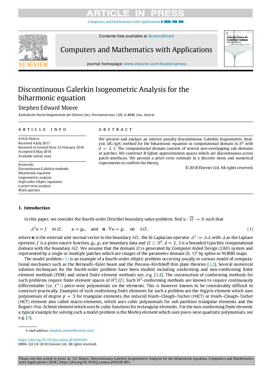 Discontinuous Galerkin Isogeometric Analysis for the biharmonic equation