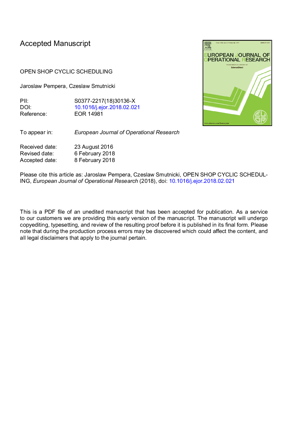 Open shop cyclic scheduling