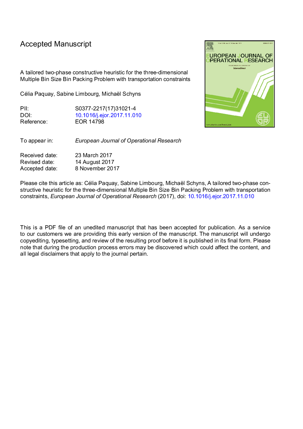 یک سازه ی دو طرفه یابی برای سه بعدی بسته ی چندگانه ی بسته بندی باینری با محدودیت های حمل و نقل 