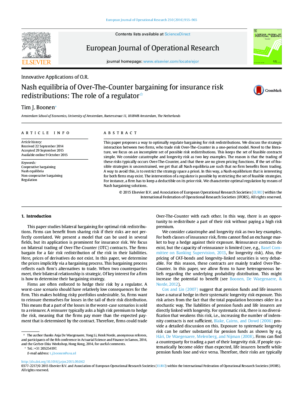 Nash equilibria of Over-The-Counter bargaining for insurance risk redistributions: The role of a regulator