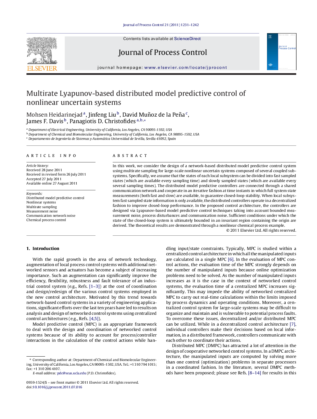 Multirate Lyapunov-based distributed model predictive control of nonlinear uncertain systems