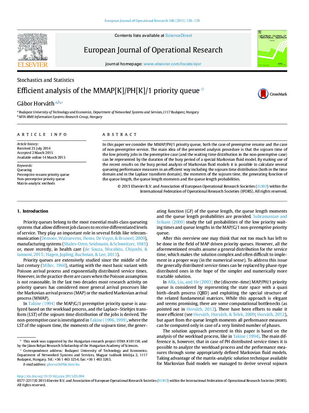 Efficient analysis of the MMAP[K]/PH[K]/1 priority queue