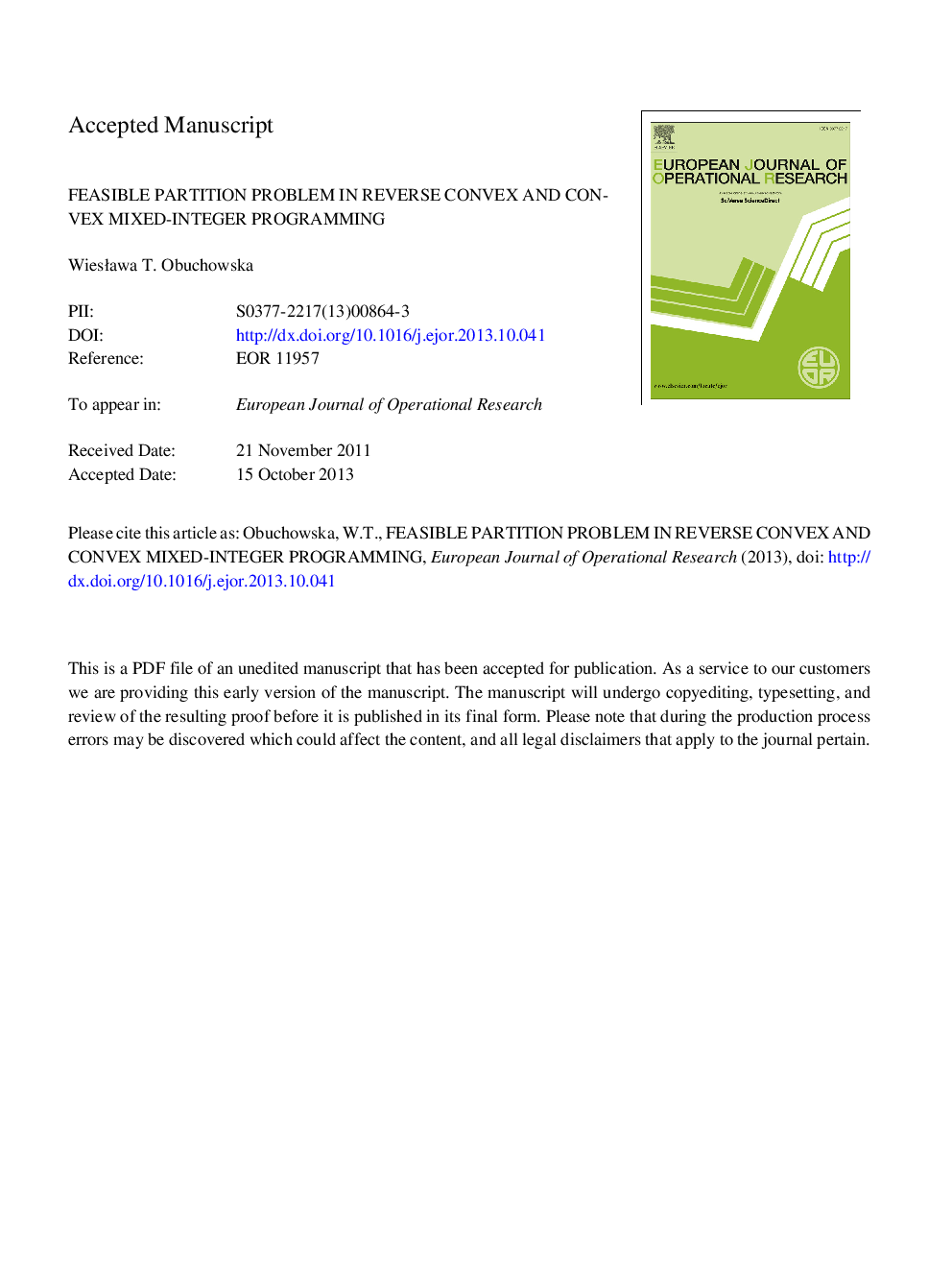 Feasible partition problem in reverse convex and convex mixed-integer programming