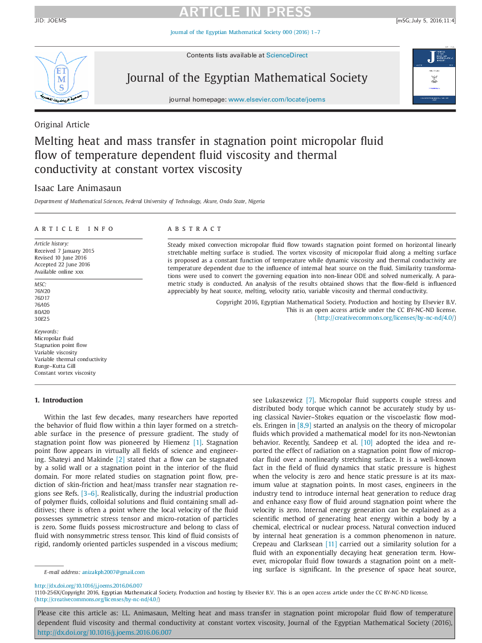 Melting heat and mass transfer in stagnation point micropolar fluid flow of temperature dependent fluid viscosity and thermal conductivity at constant vortex viscosity