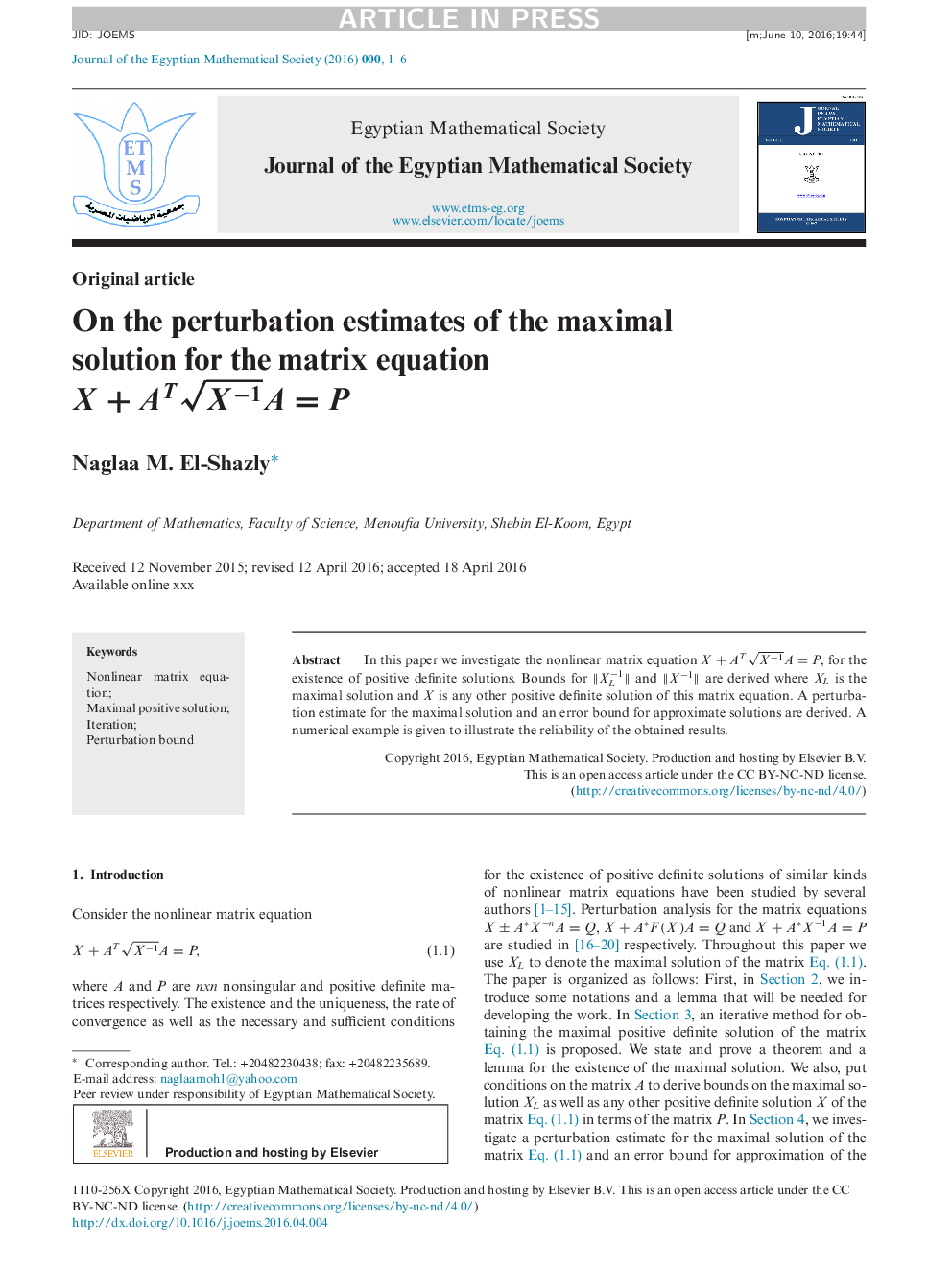 On the perturbation estimates of the maximal solution for the matrix equation X+ATXâ1A=P