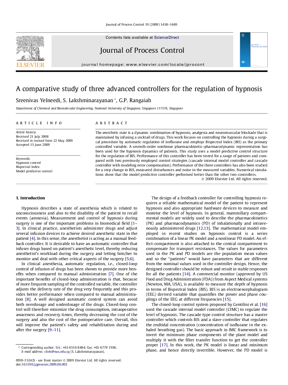 A comparative study of three advanced controllers for the regulation of hypnosis