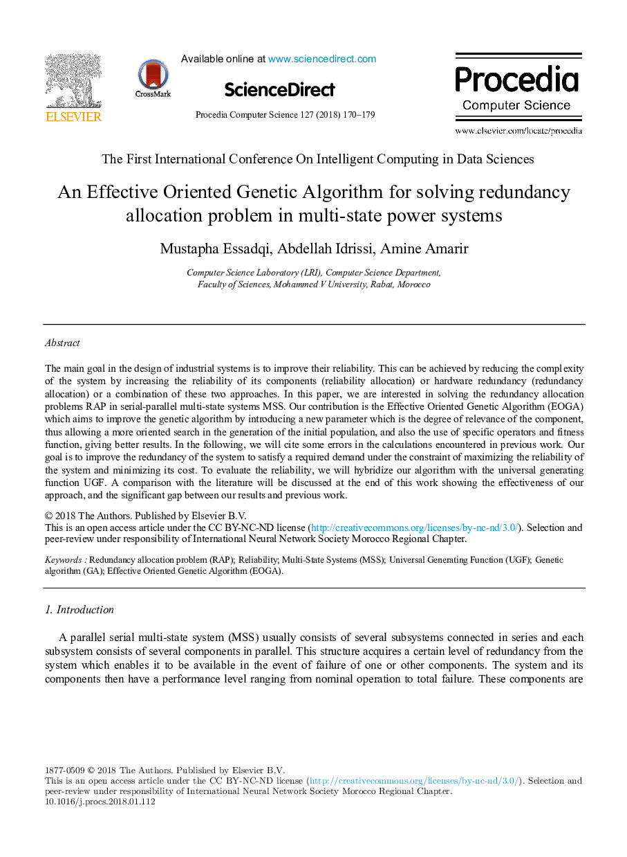 یک الگوریتم ژنتیک مبتنی بر موثر برای حل مشکل تخصیص بارندگی در سیستم های قدرت چند دولتی 