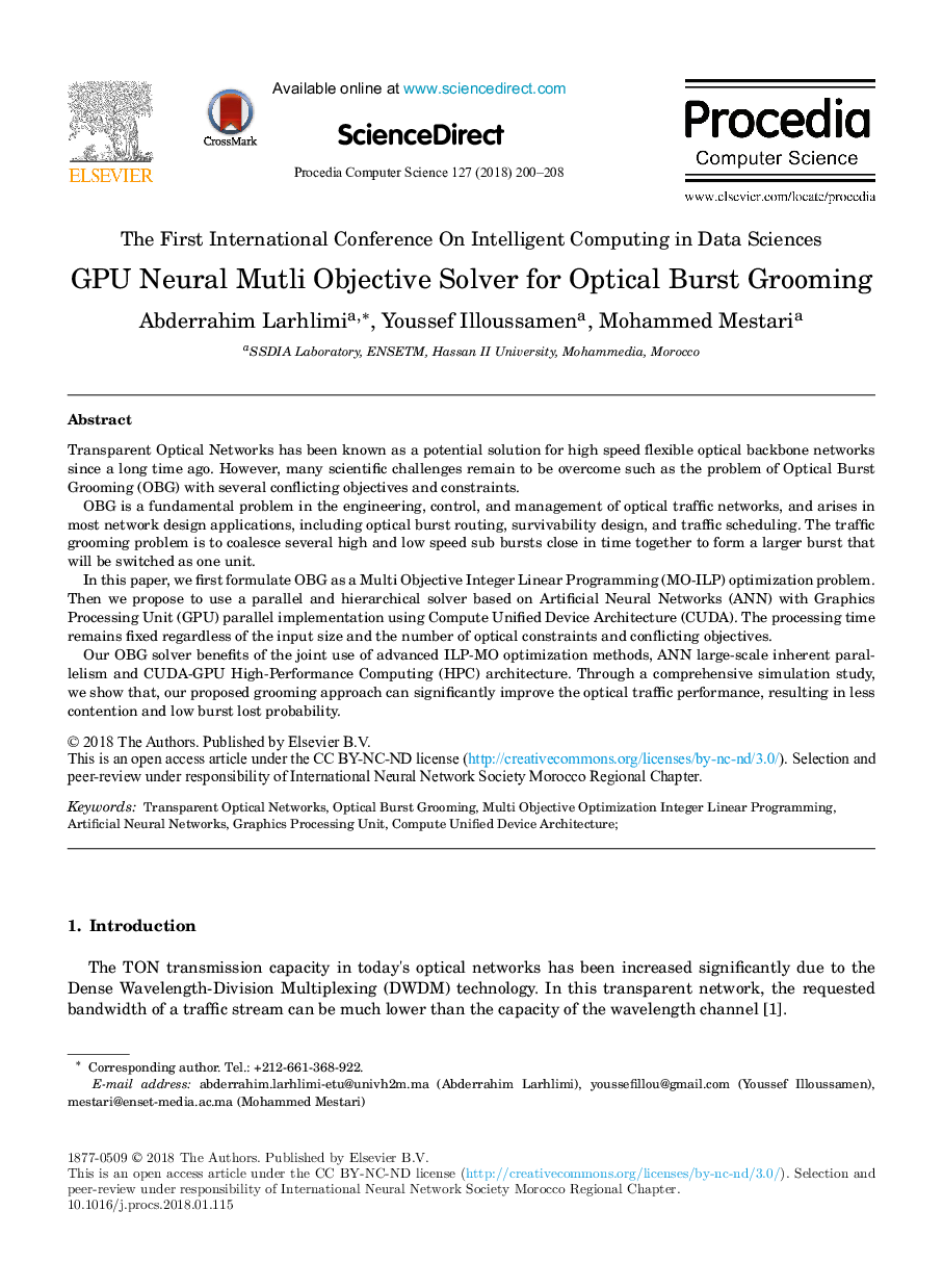 GPU Neural Mutli Objective Solver for Optical Burst Grooming