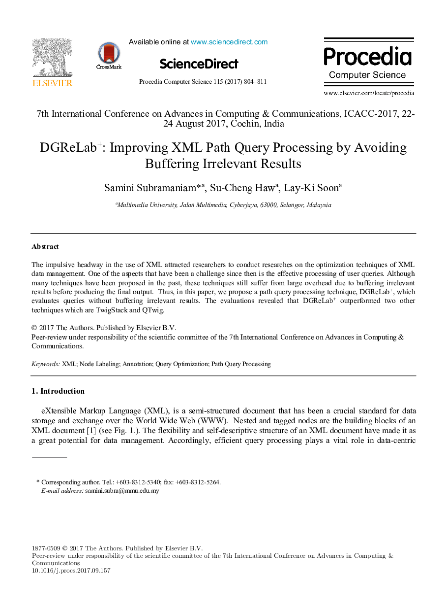 DGReLab+: Improving XML Path Query Processing by Avoiding Buffering Irrelevant Results