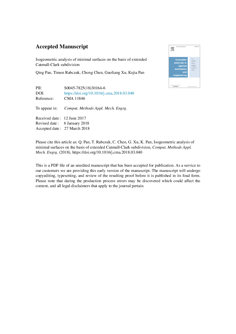 Isogeometric analysis of minimal surfaces on the basis of extended Catmull-Clark subdivision