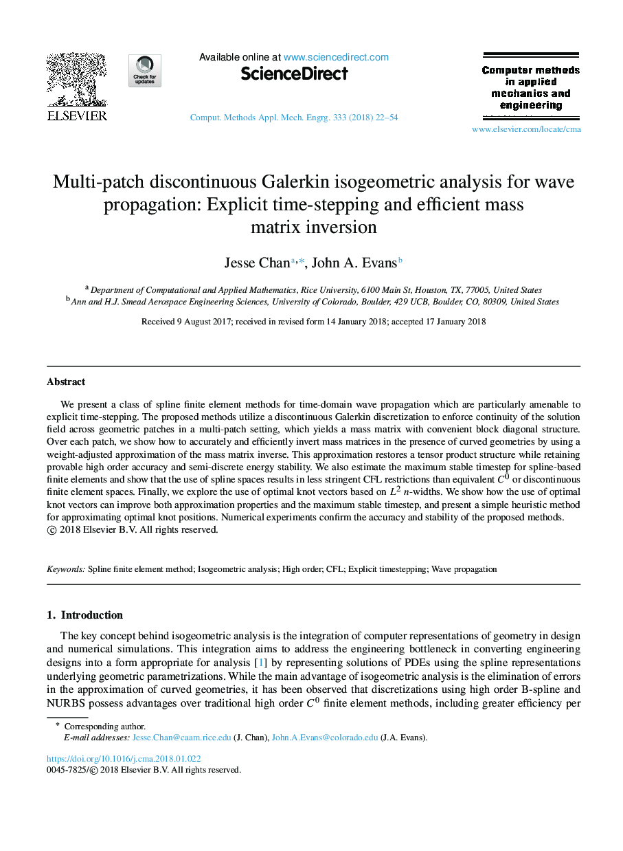 Multi-patch discontinuous Galerkin isogeometric analysis for wave propagation: Explicit time-stepping and efficient mass matrix inversion