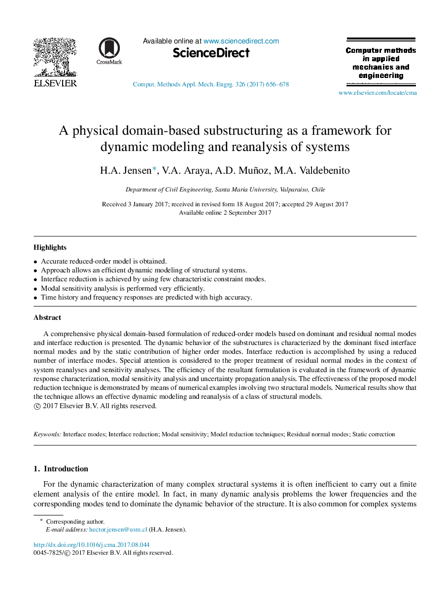 یک زیر ساختار مبتنی بر دامنه فیزیکی به عنوان یک چارچوب برای مدل سازی پویا و بازآزمایی سیستم ها 