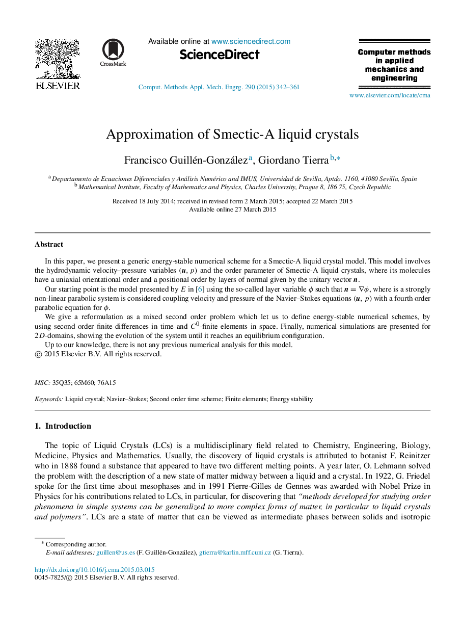 Approximation of Smectic-A liquid crystals