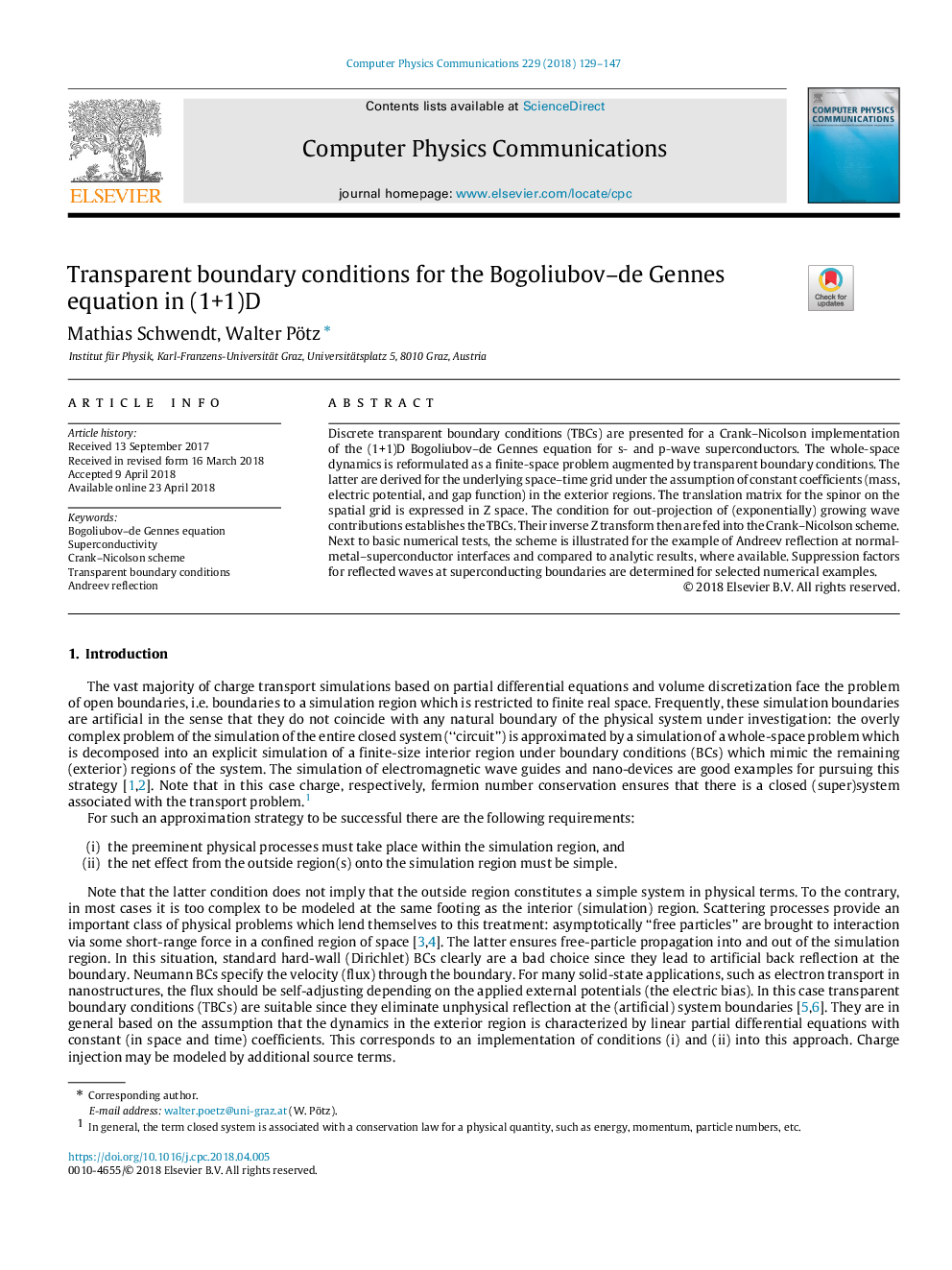 Transparent boundary conditions for the Bogoliubov-de Gennes equation in (1+1)D